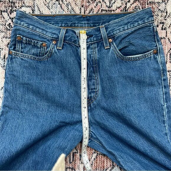 Levi's 501 Jeans Women's Jog My Memory Denim Joggers Size 27 Buttonfly High Rise - Picture 8 of 15